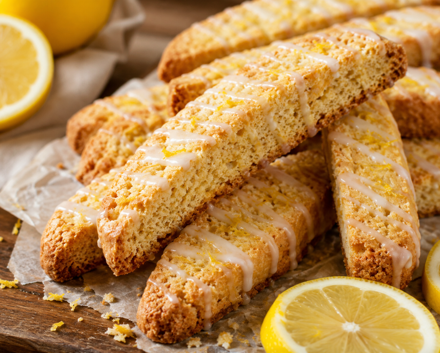 Lemon Biscotti with a burst of citrus (3 pieces)